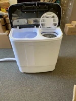 Portable Twin Tub Washing Machine Compact Washer And Spin Dryer