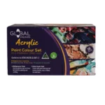 Global Colours Acrylic Paint Set 18 Colours Eco-Friendly Non-Toxic - Image 6