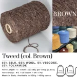 Tweed Cone Yarn Soft Wool Blend with Colorful Flecks, Many Colors - Image 5