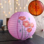 Chinese Floral Paper Lantern Round Hanging Wedding Party Festival - Image 4