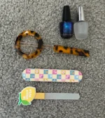 Beauty Bundle Set Nail Polish Hair Clips Nail Files
