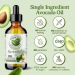 Pure Cold-Pressed Avocado Oil for Skin Hair Face - Image 4