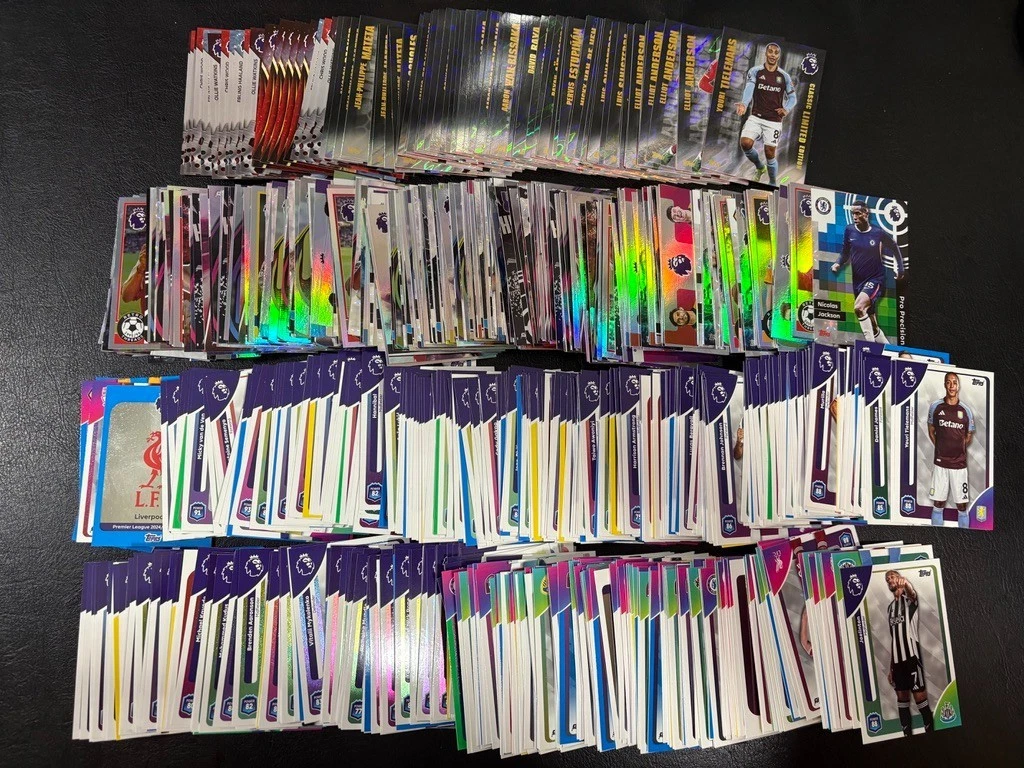 s-l1600 (7) Topps Premier League Trading Cards Bulk Job Lot Shiny Foil Base Cards - Image 1