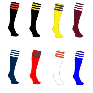 Football Socks Adult Kids Sports Match Socks 3 Stripe Multi Colours