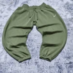 Nike Fleece Jogger Sweatpants Olive Green Swoosh Unisex