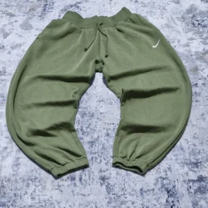 Nike Fleece Jogger Sweatpants Olive Green Swoosh Unisex