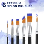 Ohuhu Outdoor Acrylic Paint Set 24 Colors 6 Brushes Weather Resistant - Image 6