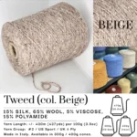 Tweed Cone Yarn Soft Wool Blend with Colorful Flecks, Many Colors - Image 6