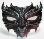 Dragon Masquerade Mask Horned Cosplay And Halloween Half Mask