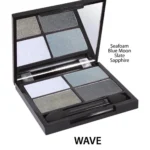 Zuii Wave 4 Color Shimmer Eyeshadow Palette Smokey Blue