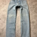 Levis Womens High Waist Straight Leg Light Wash Blue Denim Jeans