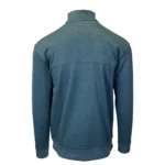 Columbia Mens Quarter Zip Pullover Fleece Sweatshirt Heathered Teal Blue - Image 6