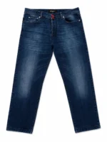 Kiton Mens Luxury Jeans Italian Designer Denim Faded Blue Straight Fit