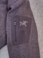 Arc'teryx Mens Half Zip Fleece Pullover Sweater Brown - Image 3