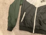 Nike Windrunner Hooded Jacket Black White Green Lightweight - Image 2