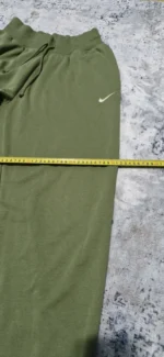Nike Fleece Jogger Sweatpants Olive Green Swoosh Unisex - Image 2