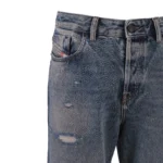 Mens Baggy Jeans Loose Fit Distressed Light Wash Y2K Streetwear Denim - Image 3