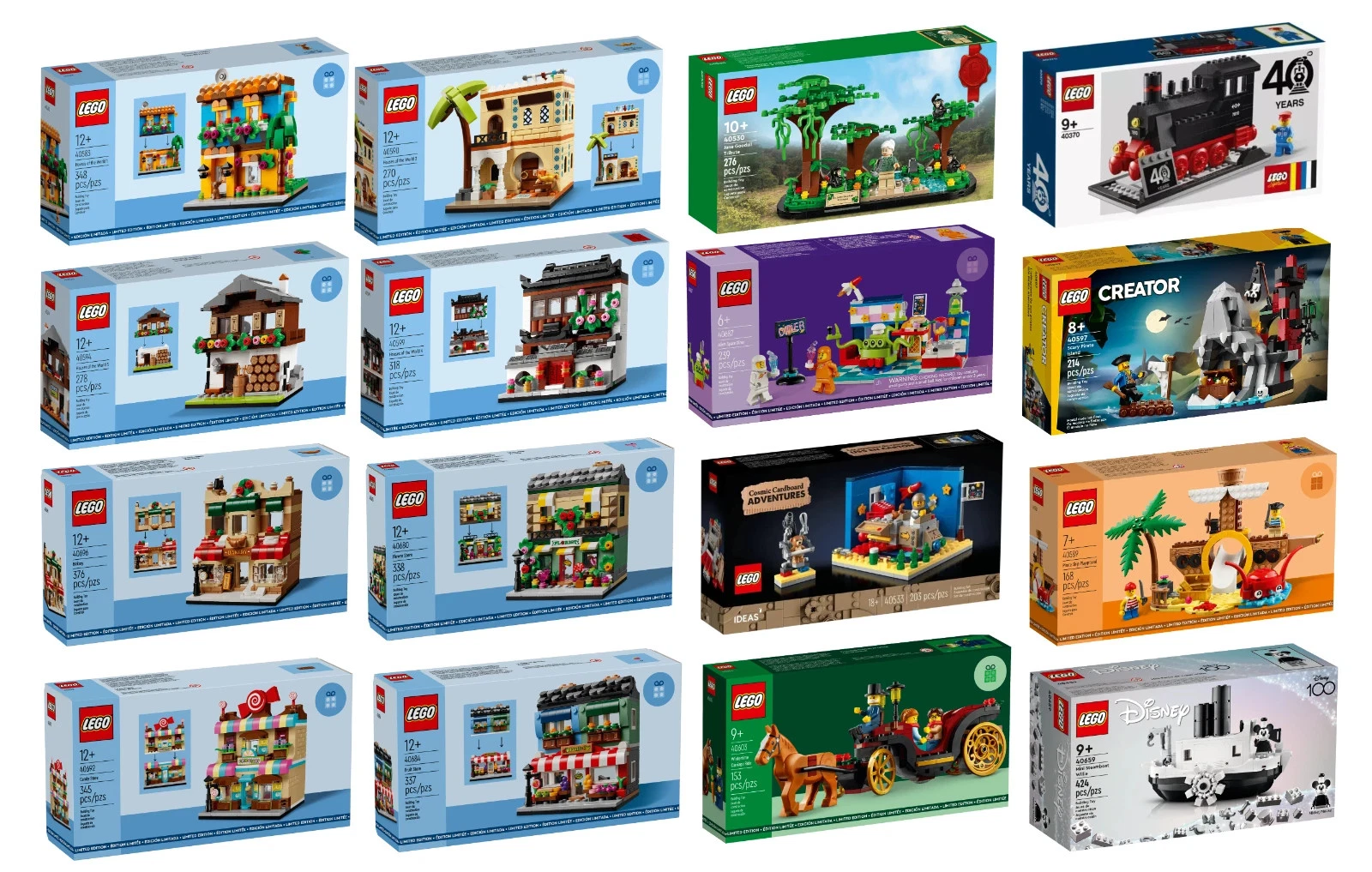 s-l1600 Lego Modular Buildings Creator And Disney Bundle Sets - Image 1