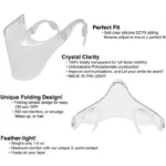 Clear Anti Fog Face Shield Mask Reusable Transparent Cover - Image 3