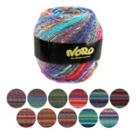 Noro Ito 100% Wool Yarn Self-Striping Multicolor 200g, - Image 2