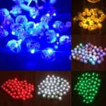 Mini LED Balloon Light Up Party Glow Balls Multicolour Pack - Image 2