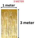 Metallic Foil Fringe Curtain Party Backdrop Decoration 1x2m - Image 7