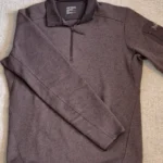 Arc'teryx Mens Half Zip Fleece Pullover Sweater Brown