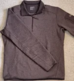 Arc'teryx Mens Half Zip Fleece Pullover Sweater Brown