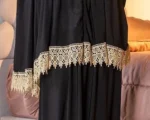 Elegant Black Prayer Khimar with Premium Lace Border - Image 4