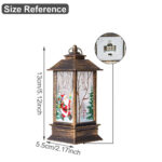 Santa Claus LED Christmas Lantern Flickering Candle Table Decor