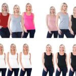 3 Pack Women's Cotton Tank Tops Sleeveless